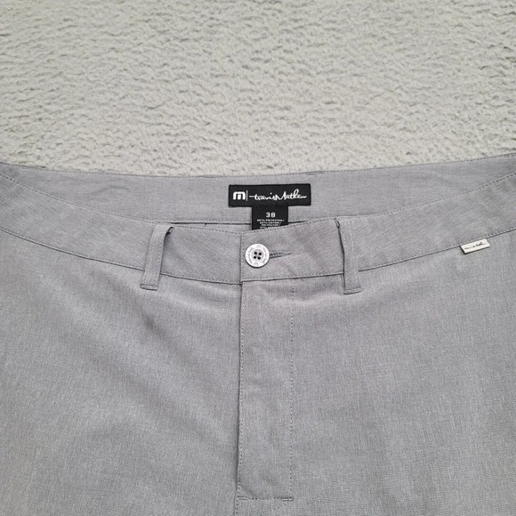 Travis Mathew Shorts Mens 38 Gray Golf Outdoors Lightweight Quick Dry Chino - Picture 2 of 11